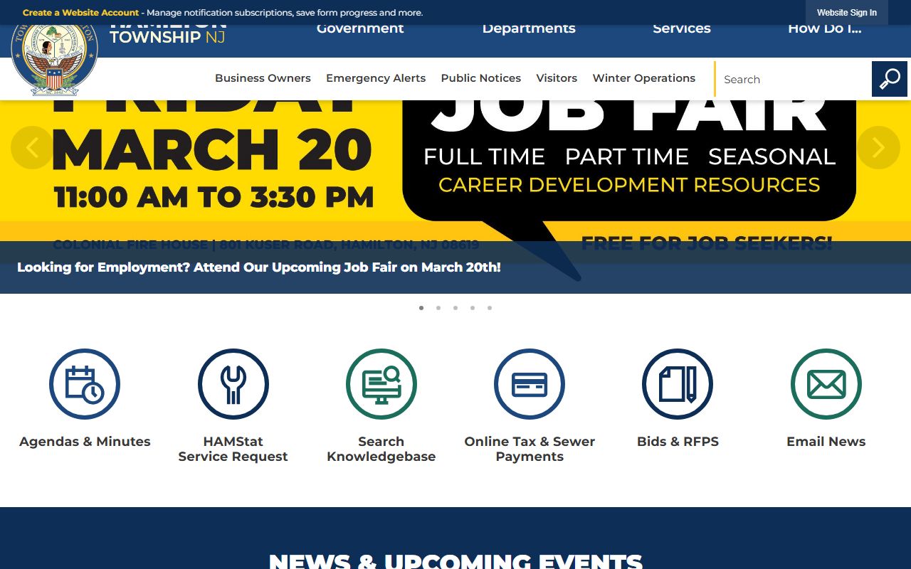 Hamilton Township Police Department vehicle used in DUI patrols