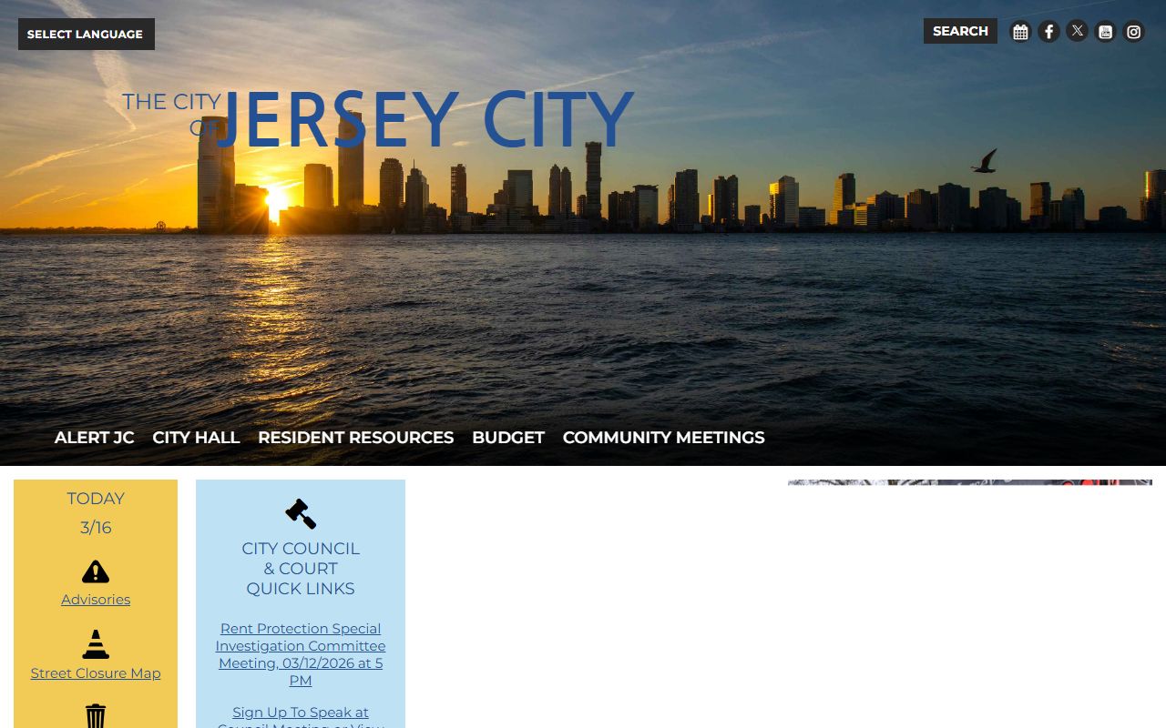 Jersey City police records and DUI case information from the city government