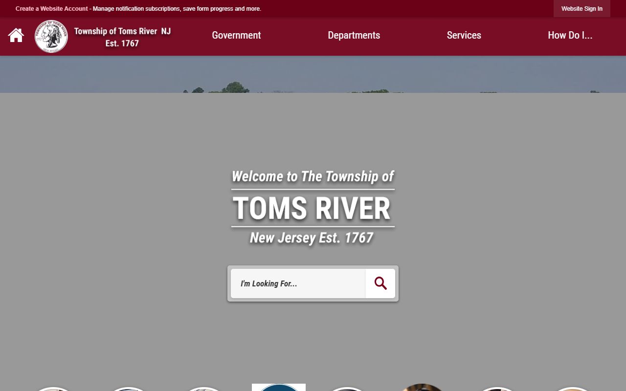Toms River Township Municipal Court website for Ocean County DUI records