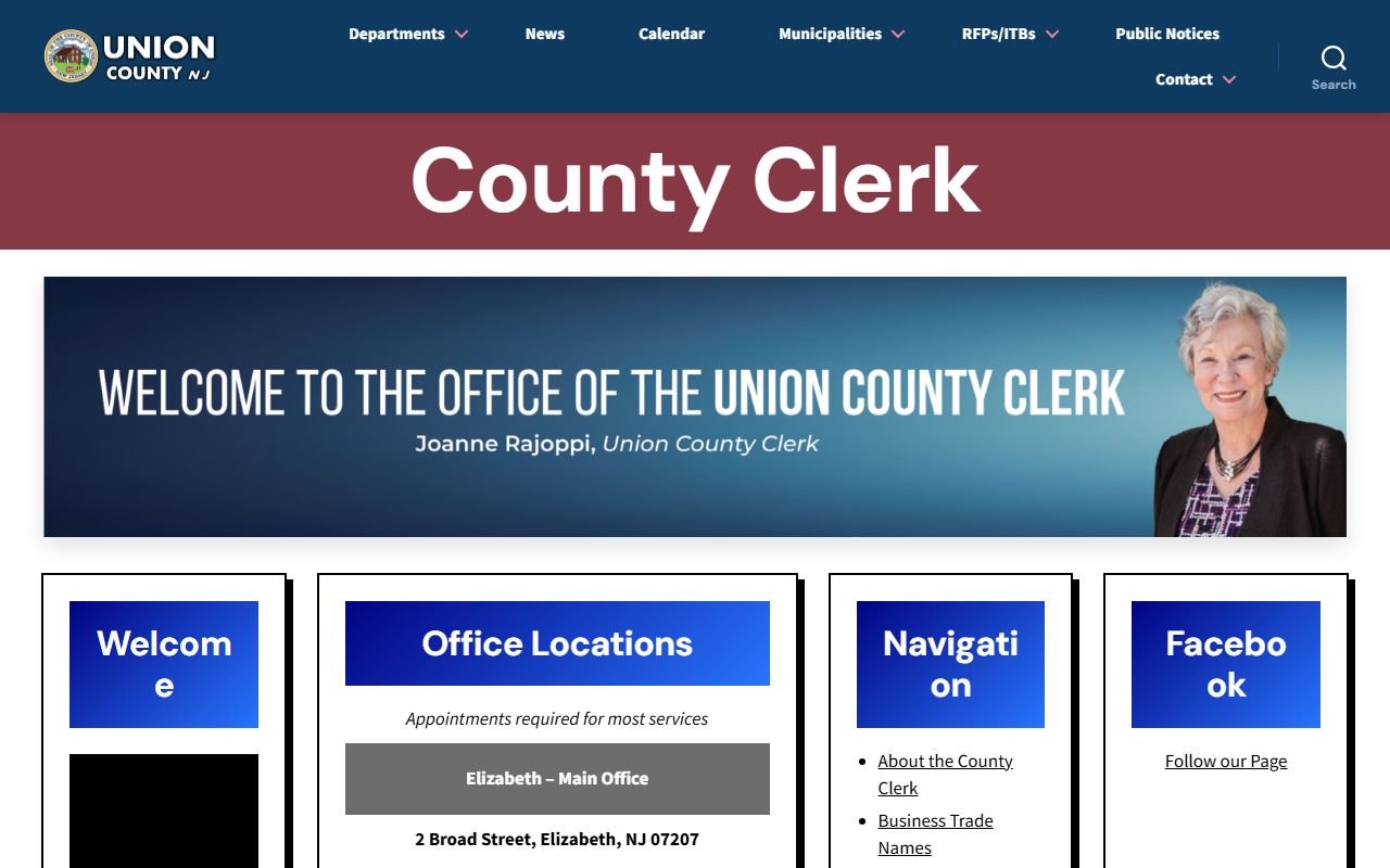 Union County Clerk Office for Union County DUI records